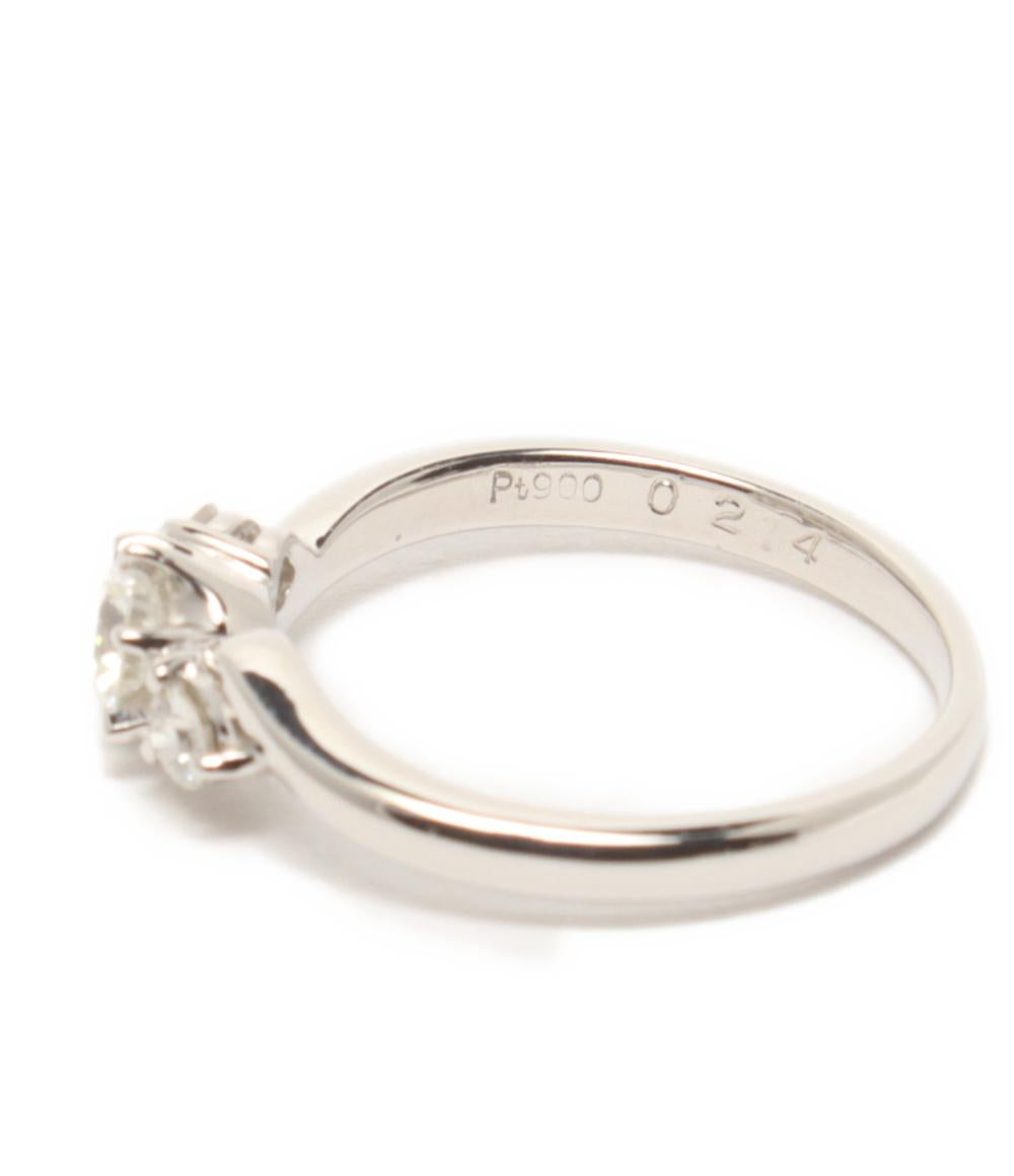 美品 リング 指輪 Pt900 ダイヤ 0.214ct ダイヤ 0.10ct レディース SIZE 7号