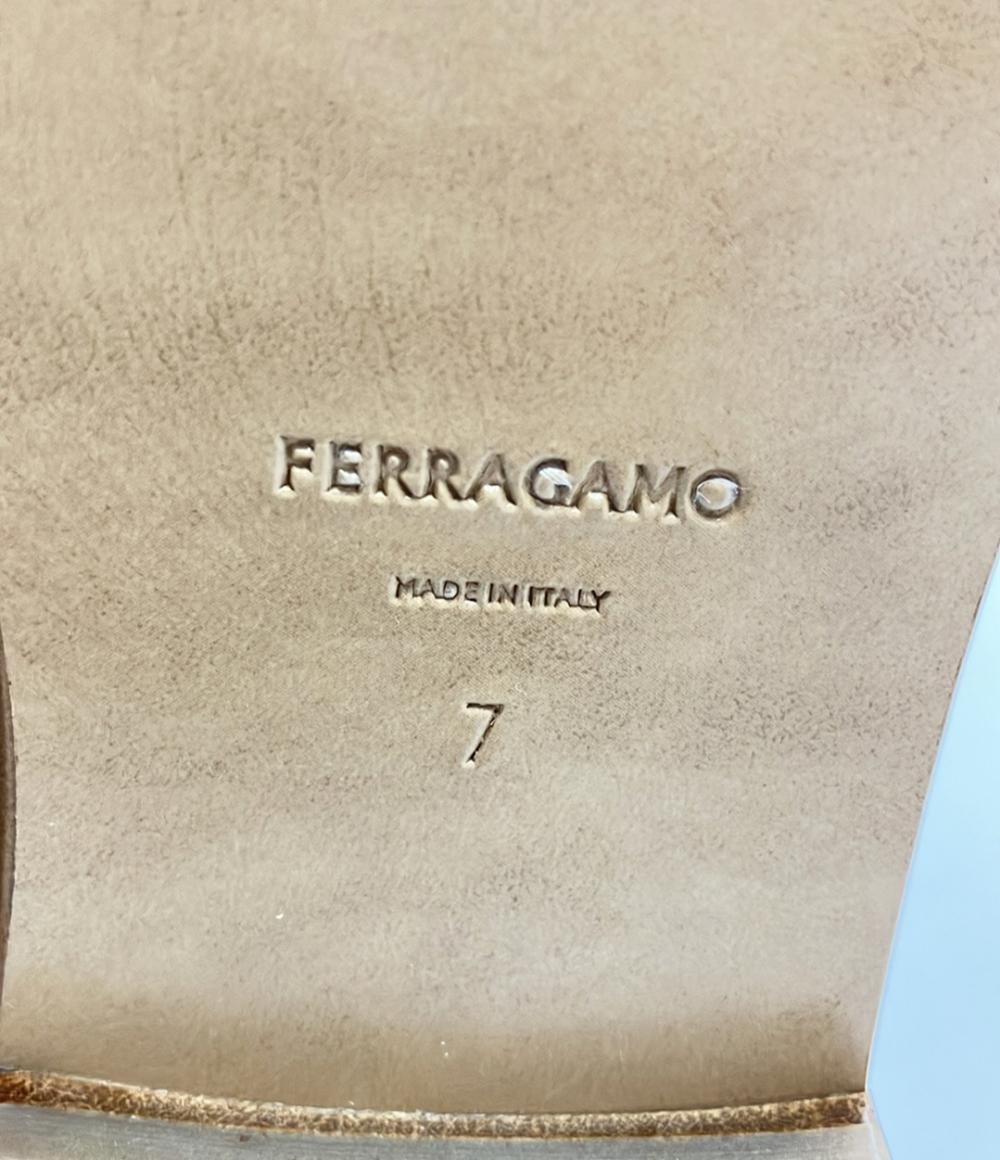 美品 フェラガモ ローファー モカシン ヴァラ レディース SIZE 7 (L) FERRAGAMO