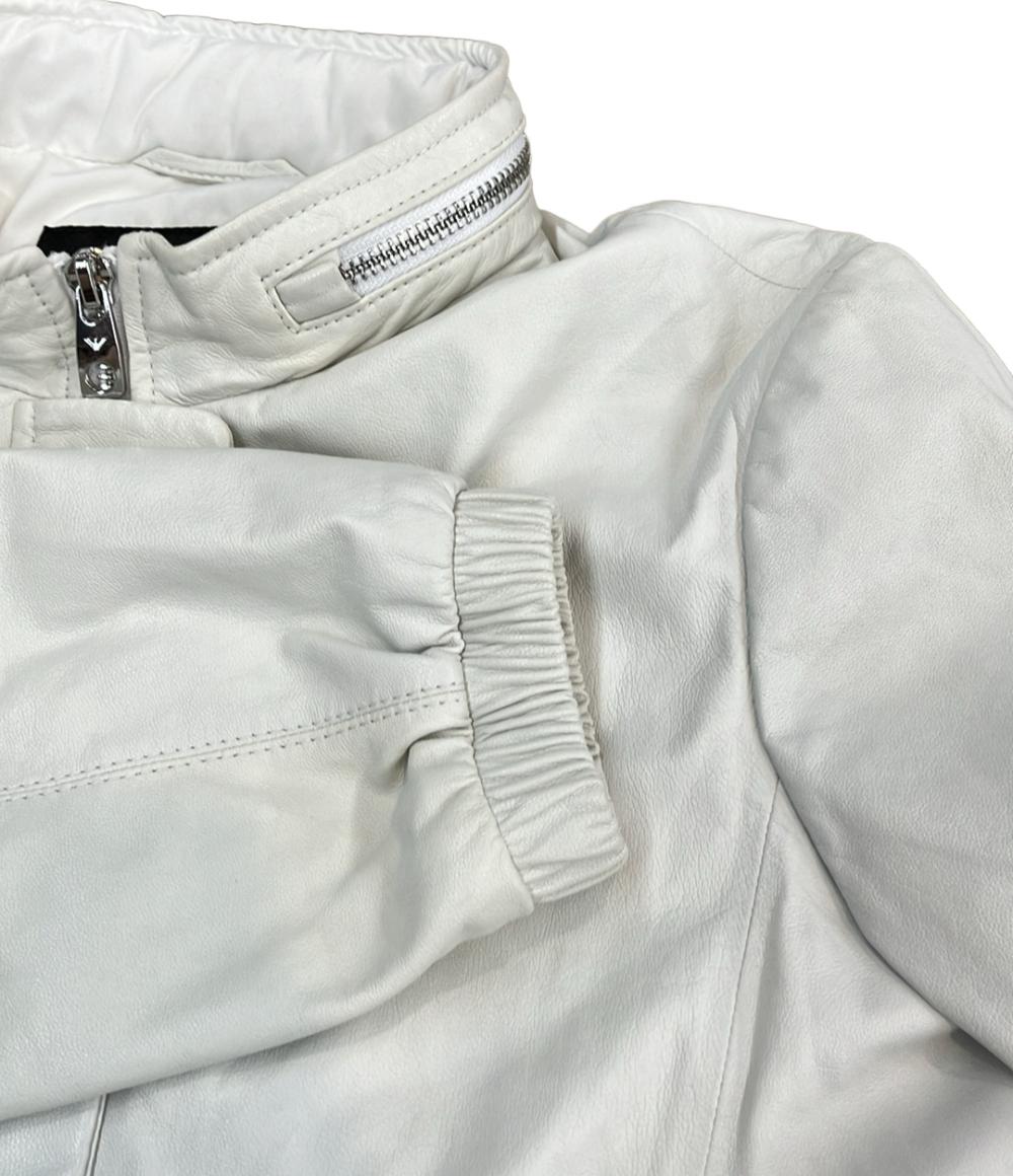 美品 エンポリオ・アルマーニ レザージャケット レディース SIZE 38 Emporio Armani