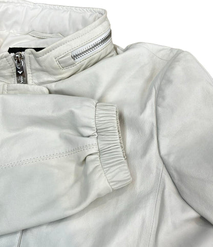 美品 エンポリオ・アルマーニ レザージャケット レディース SIZE 38 Emporio Armani