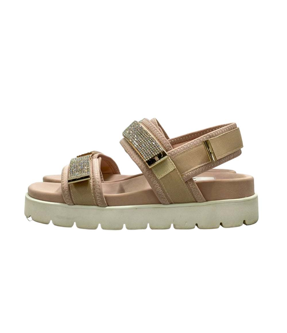 LANVIN en Bleu ホットフィックスフットベッドサンダル レディース SIZE 22.5 ランバンオンブルー