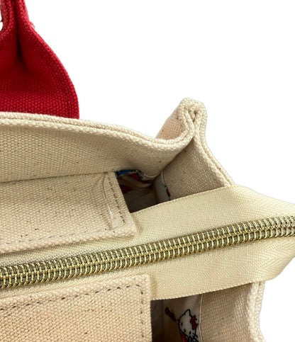 Lee grove トートバッグ ショルダーバッグ スクエアキャンバストートバッグ 2WAY 斜め掛け ハローキティ コットン レディース リー グローブ