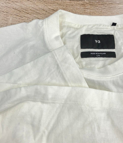 Y-3 長袖Tシャツ フラワーグラフィック ストリート メンズ SIZE L ワイスリー