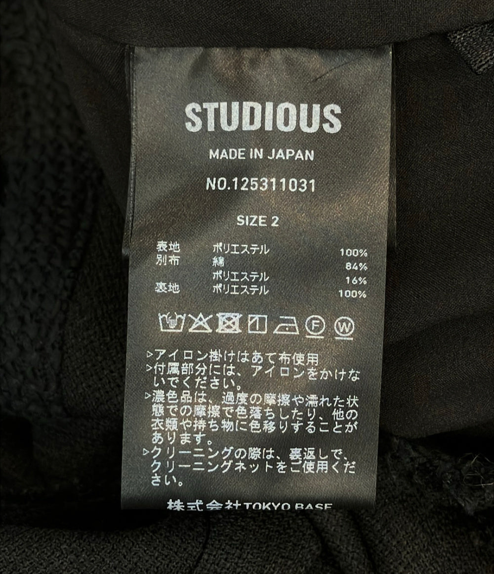 STUDIOUS ノースリーブ Vネック スリーブレス メッシュ ドレス レディース SIZE 2 ステュディオス