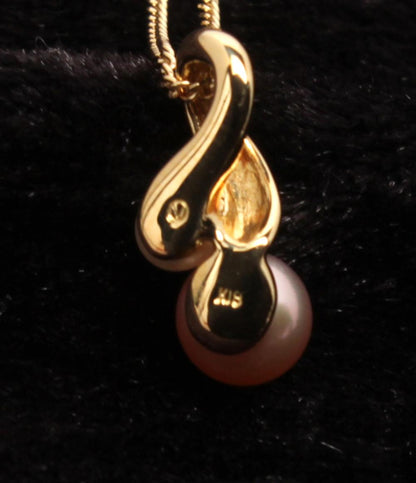 美品 ヴァンドームアオヤマ ネックレス K18 カラーパール レディース VENDOME AOYAMA