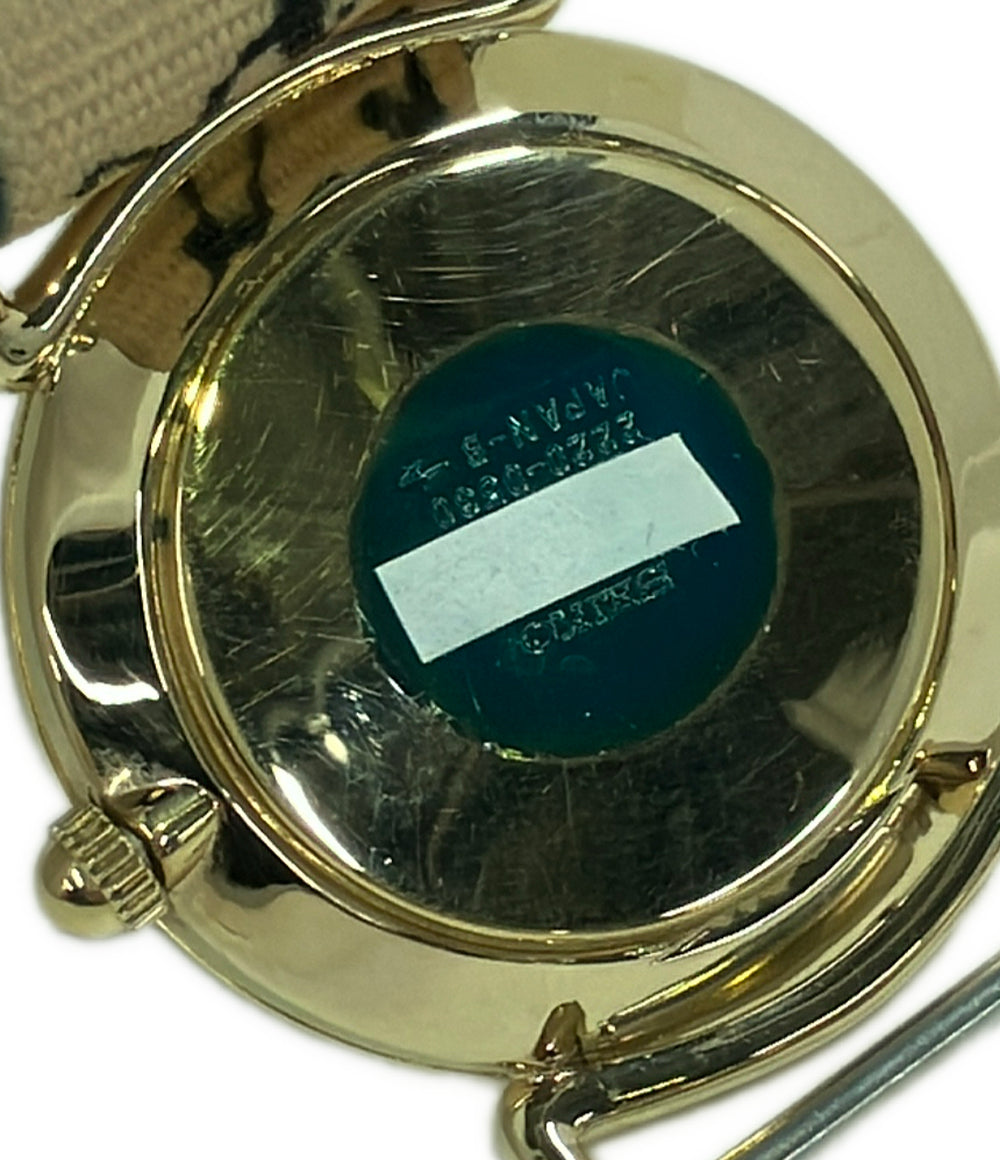 SEIKO 腕時計 シャリオ 手巻き ホワイト 2220-0530 メンズ セイコー