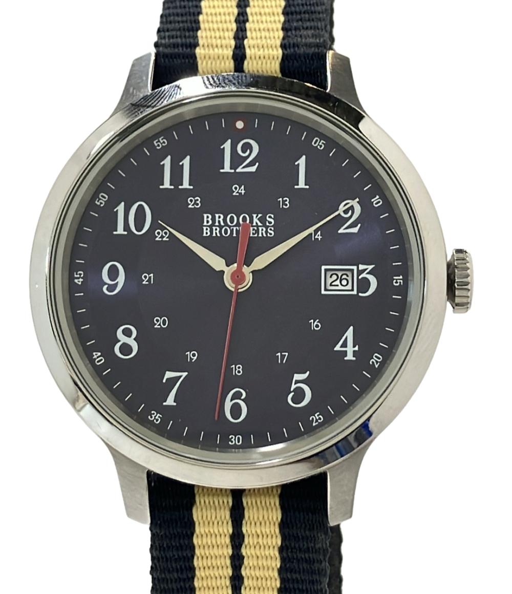 Brooks Brothers 腕時計 クオーツ ネイビー メンズ ブルックスブラザーズ