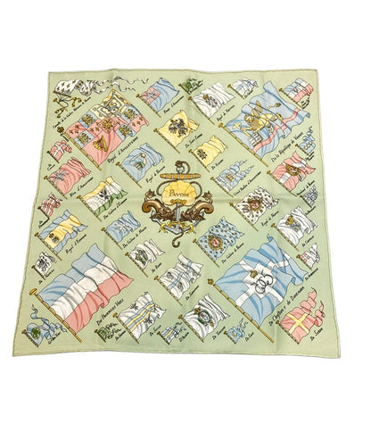 HERMES スカーフ シルク100% カレ45 PAVOIS レディース エルメス