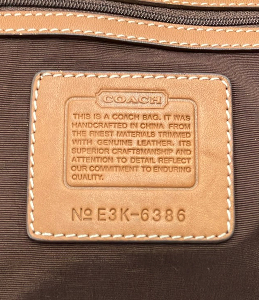 美品 COACH ショルダーバッグ 斜め掛け ミニシグネチャー 6386 レディース コーチ