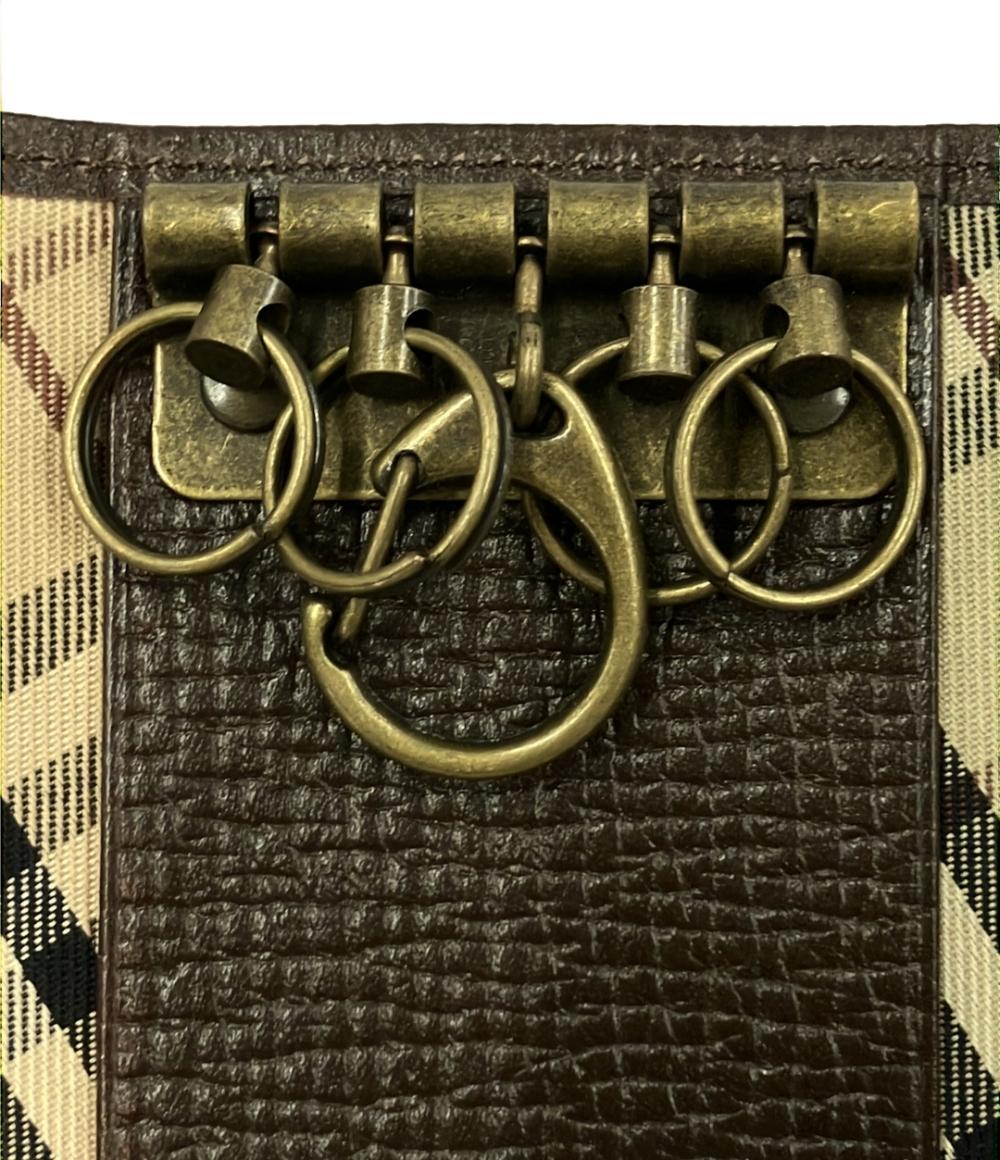 美品 BURBERRY キーケース 5連 メンズ レディース バーバリー