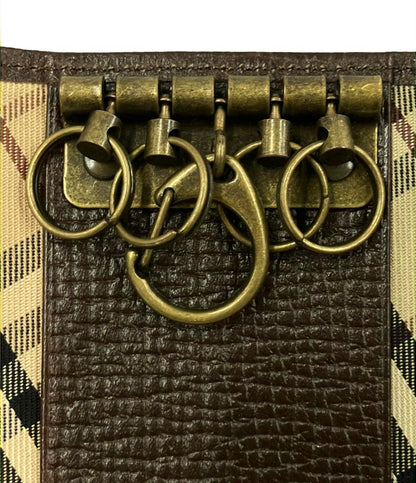 美品 BURBERRY キーケース 5連 メンズ レディース バーバリー