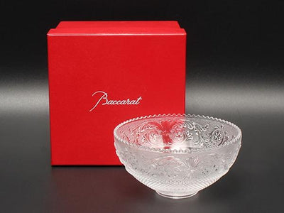 美品 バカラ ボウル 皿 12cm アラベスク Baccarat