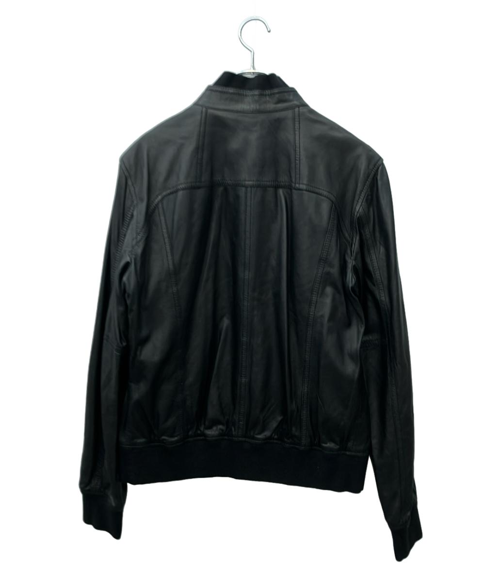 DOLCE&GABBANA レザージャケット ラムスキン ボンバージャケット インポート RB0842 レディース SIZE 54 (XXL) ドルチェアンドガッバーナ