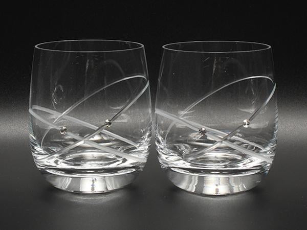 美品 WEDGWOOD グラス タンブラー 2点セット ペア プロミシス ウィズディスリング ウェッジウッド