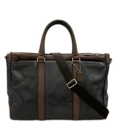 COACH レザー 2way ビジネスバッグ ショルダーバッグ 斜め掛け レキシントン メトロポリタン F70916 メンズ コーチ