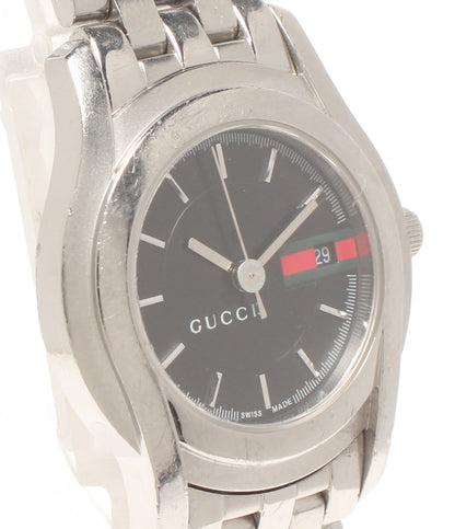 GUCCI 腕時計 クオーツ ブラック 5500L レディース グッチ