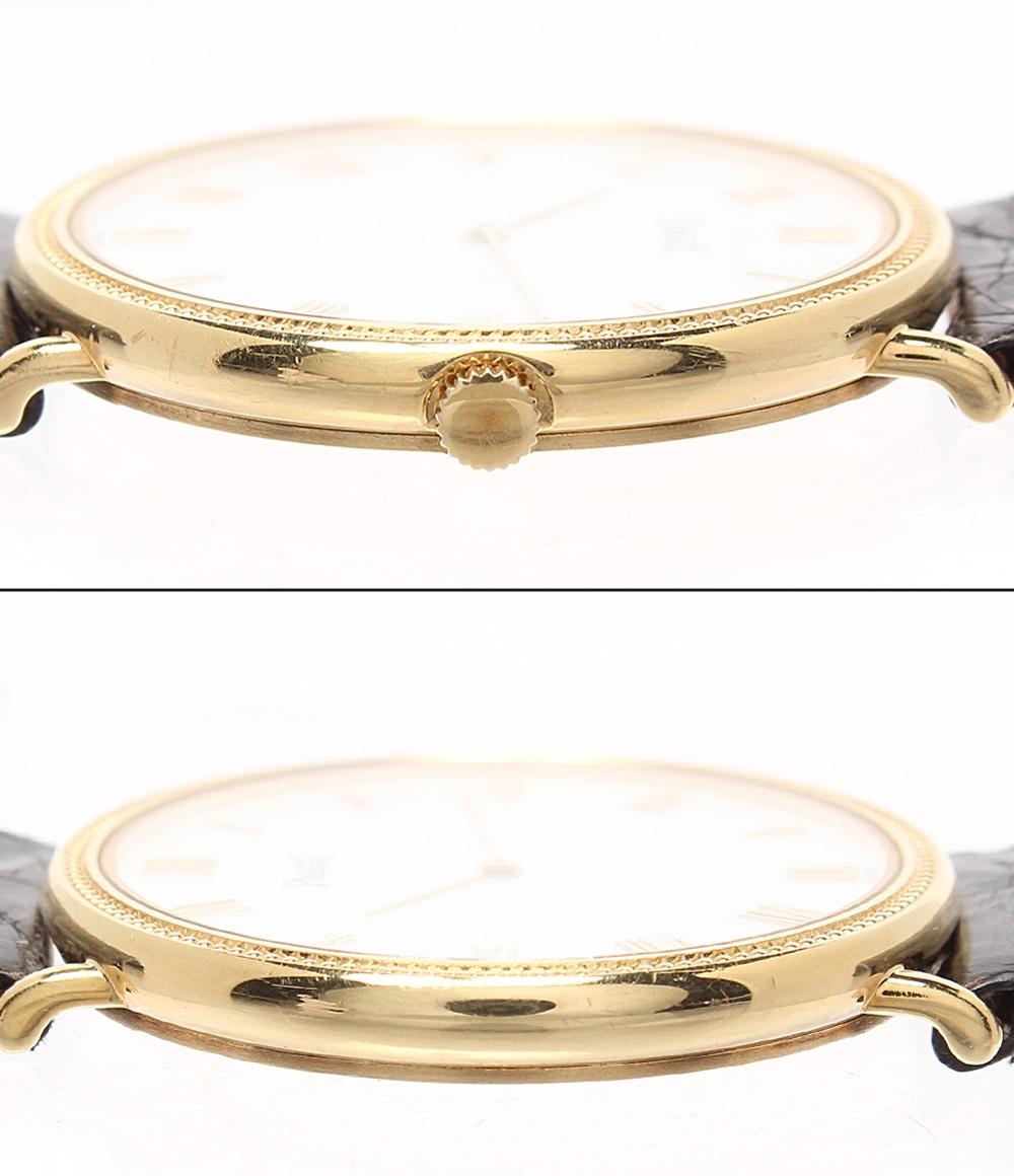 PIAGET 腕時計 K18 手巻き ホワイト 90231 メンズ レディース ピアジェ