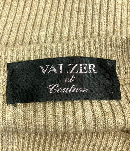 バルザ 長袖ワンピース 切替ニット レディース VALZER