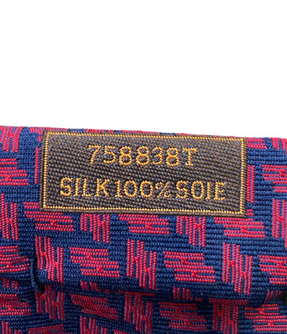 HERMES ネクタイ シルク100% メンズ エルメス