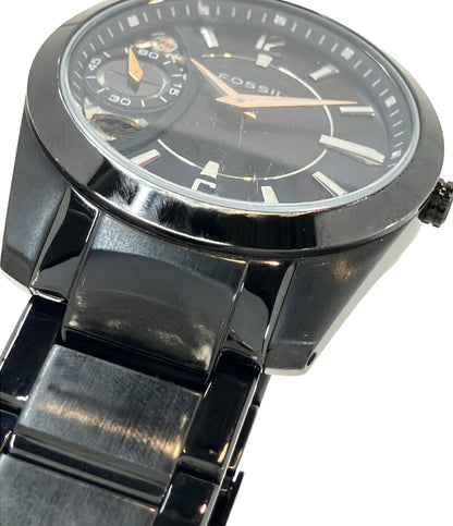 FOSSIL 腕時計 クオーツ 自動巻き ブラック メンズ フォッシル
