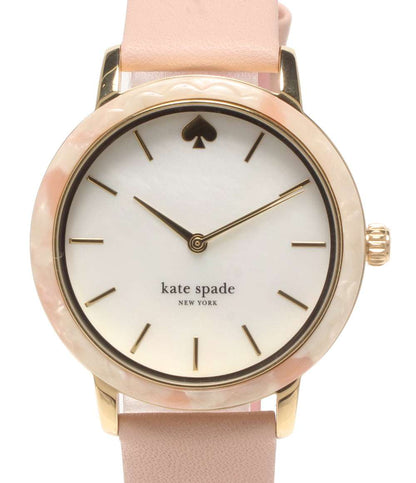 美品 Kate Spade 腕時計 クオーツ シェル KSW1520B レディース ケイトスペード