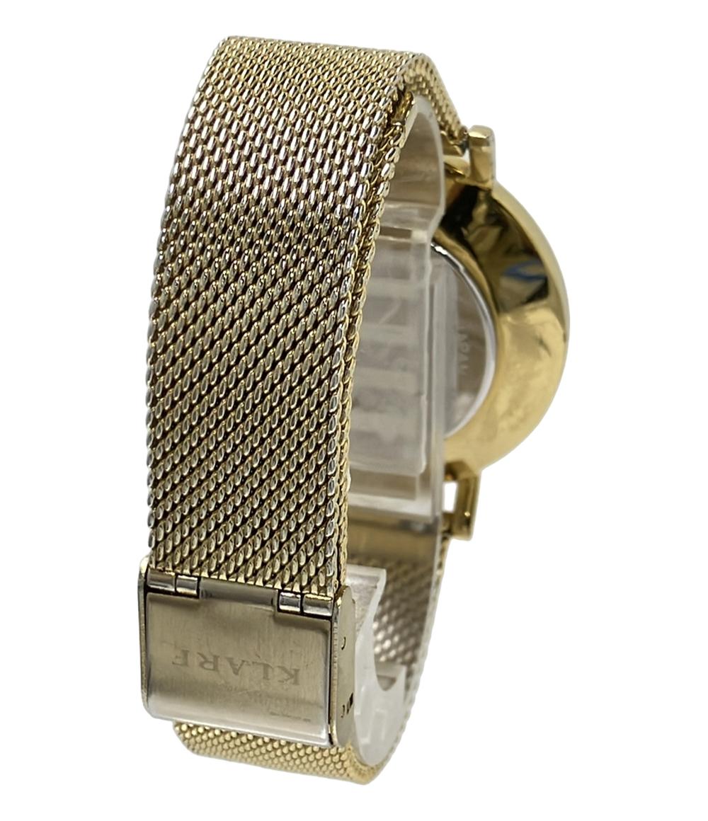 KLARF 腕時計 クオーツ ホワイト K-1502 レディース メンズ クラーフ