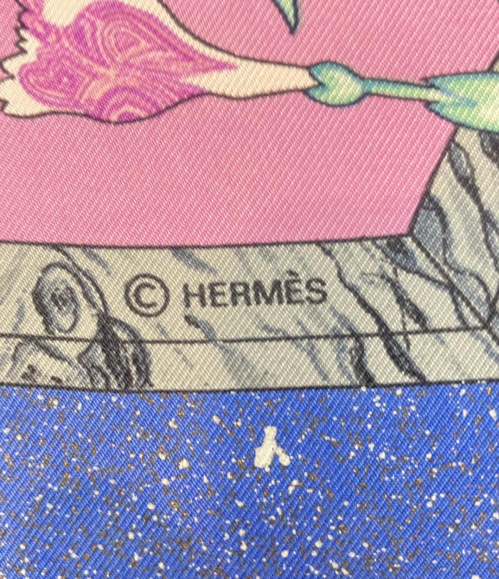 エルメス スカーフ カレ90 シルク100% 東洋と西洋の宝石 pierres  