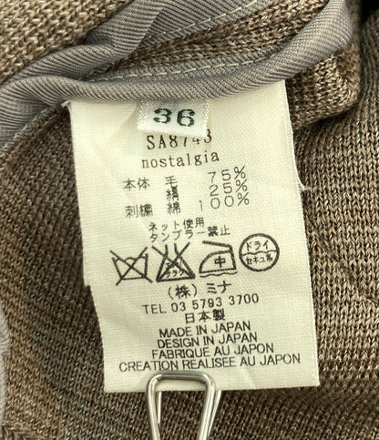 mina perhonen 長袖カーディガン レディース SIZE 36 (S) ミナペルホネン