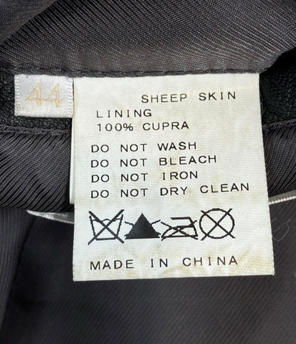 エディフィス シングルレイダースジャケット シープスキン レディース SIZE 44 EDIFICE