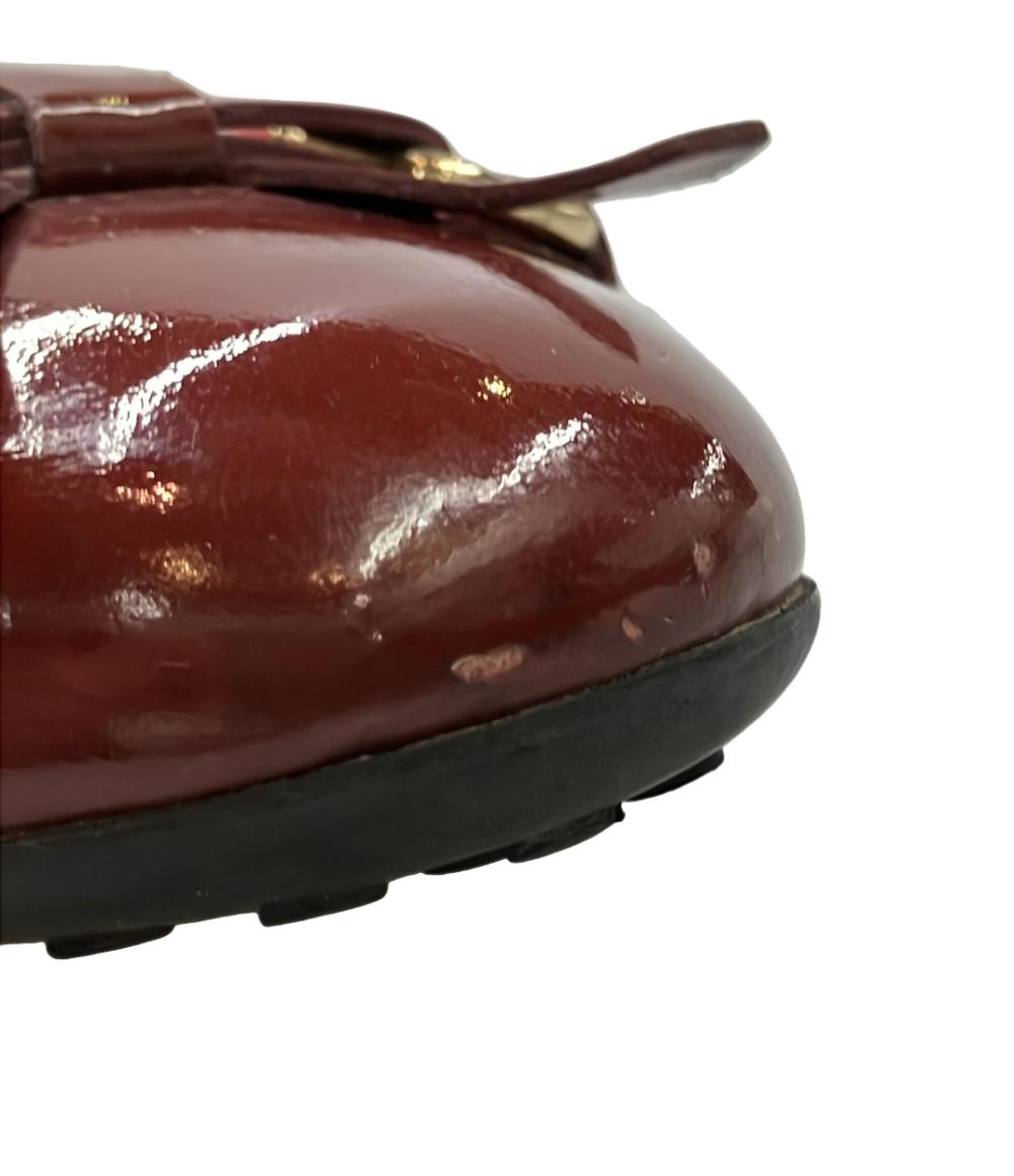 新品　TOD'S トッズ　赤　バーガンディ　スエード　ヒール　パンプス　23.5 TOD'S ラウンドトゥフラットパンプス レディース SIZE 36 (M) トッズ