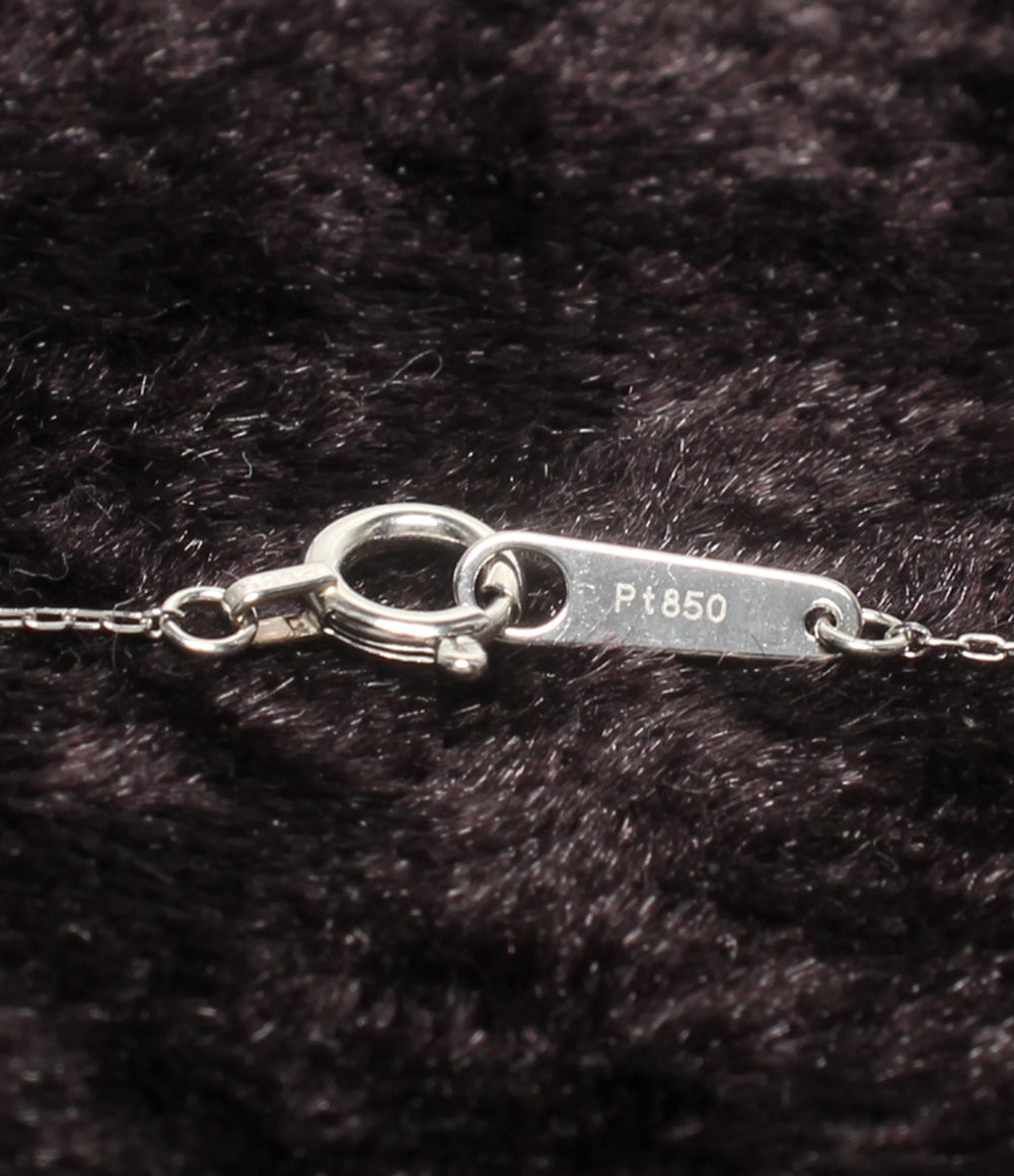 美品 ネックレス Pt900 Pt850 ダイヤ 0.20ct レディース