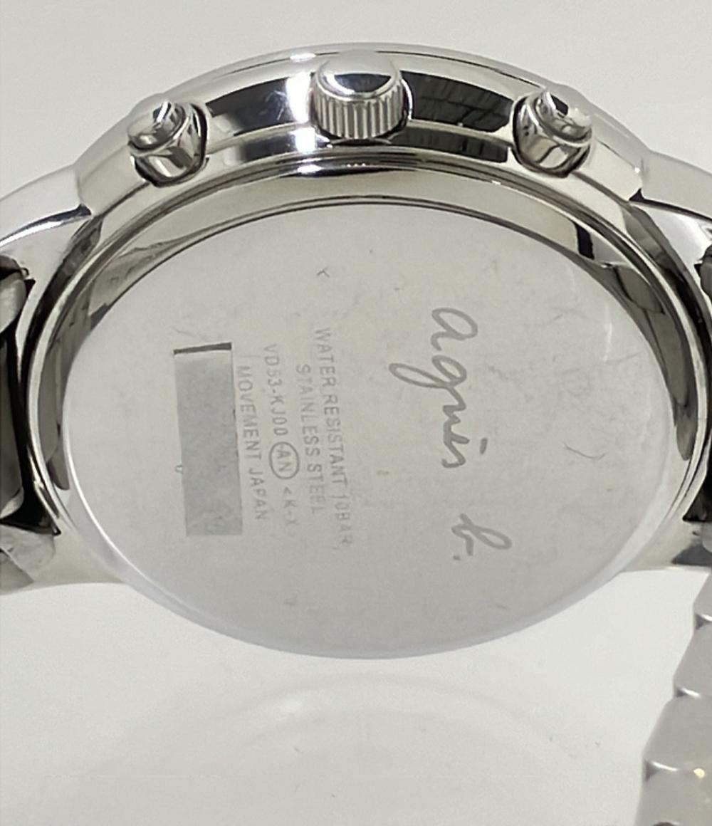 agnes b. 腕時計 クオーツ ブルー VD53-KJ00 メンズ アニエスベー