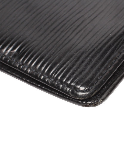 訳あり LOUIS VUITTON 二つ折り財布 ポルト ビエ 6 カルト クレディ エピ M63312 メンズ ルイ・ヴィトン