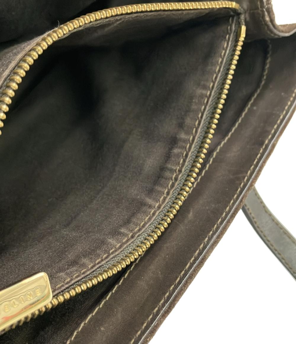 CELINE ハンドバッグ スエード レザー Cマカダム レディース セリーヌ