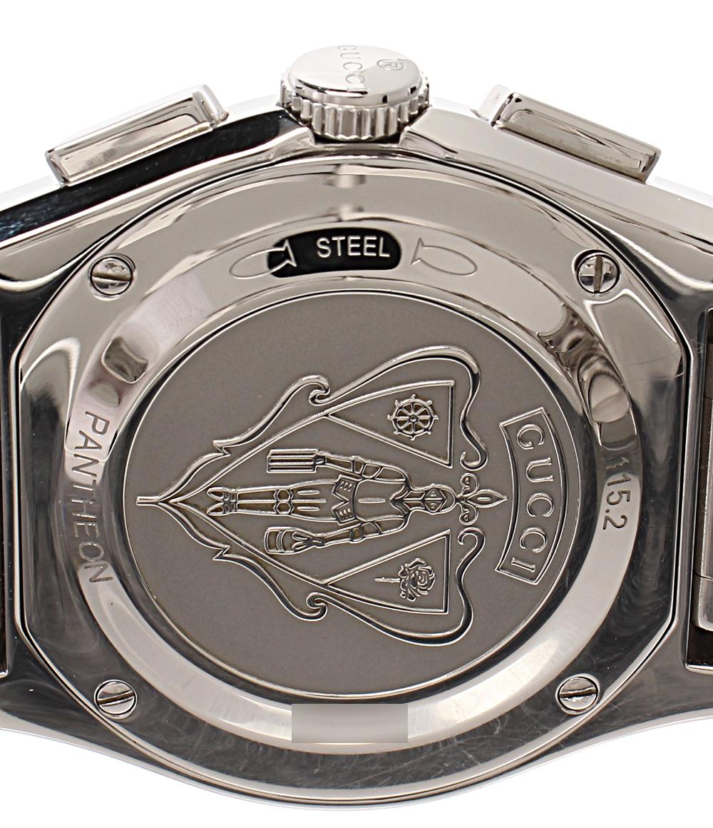 GUCCI 腕時計 パンテオン クオーツ ブラック 115.2 メンズ グッチ