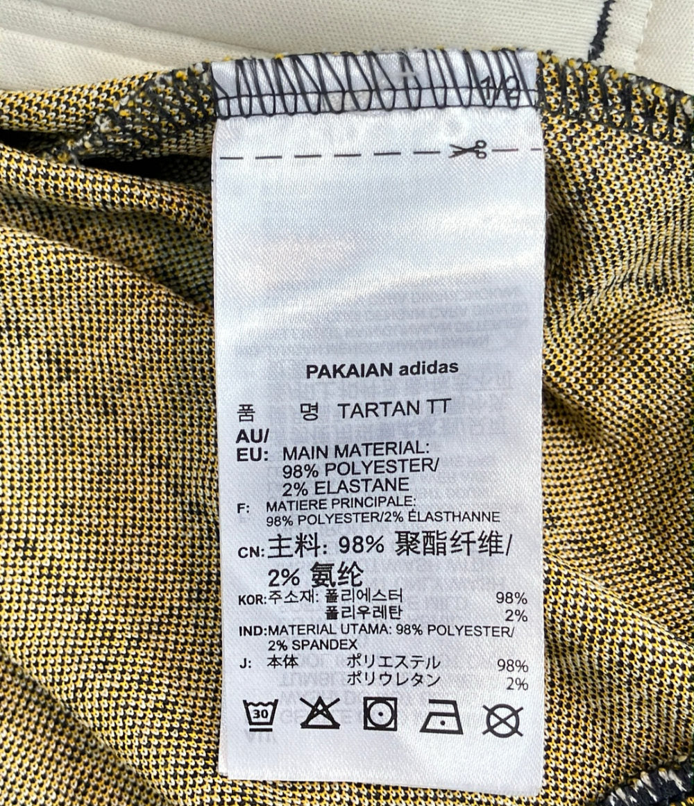 美品 adidas 千鳥格子柄 トラックジャケット メンズ SIZE S アディダス
