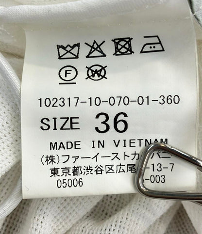 ANAYI ブルゾン 23SS ノーカラー コットンメッシュギャザーブルゾン 102317-10-070-01-360 レディース SIZE 36 (S) アナイ