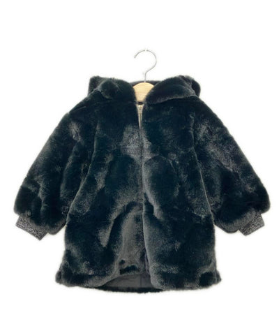baby Dior フード付き ジップアップ ファージャケット キッズ SIZE 24 ベビーディオール
