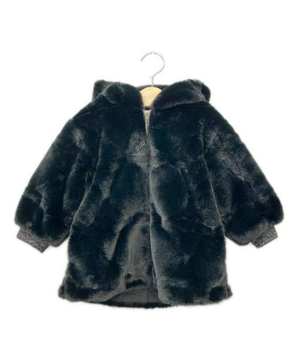 baby Dior フード付き ジップアップ ファージャケット キッズ SIZE 24 ベビーディオール