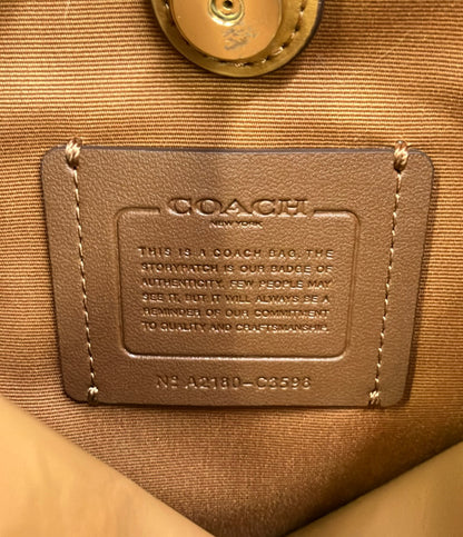 COACH ハンドバッグ ショルダーバッグ バケットバッグ 2WAY 斜め掛け レザー 花柄 C3598 レディース コーチ