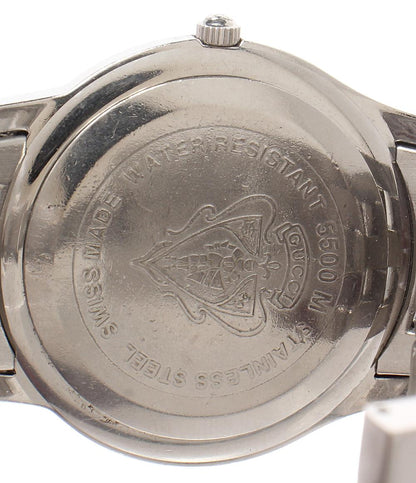 GUCCI 腕時計 クオーツ シルバー 5500M メンズ グッチ