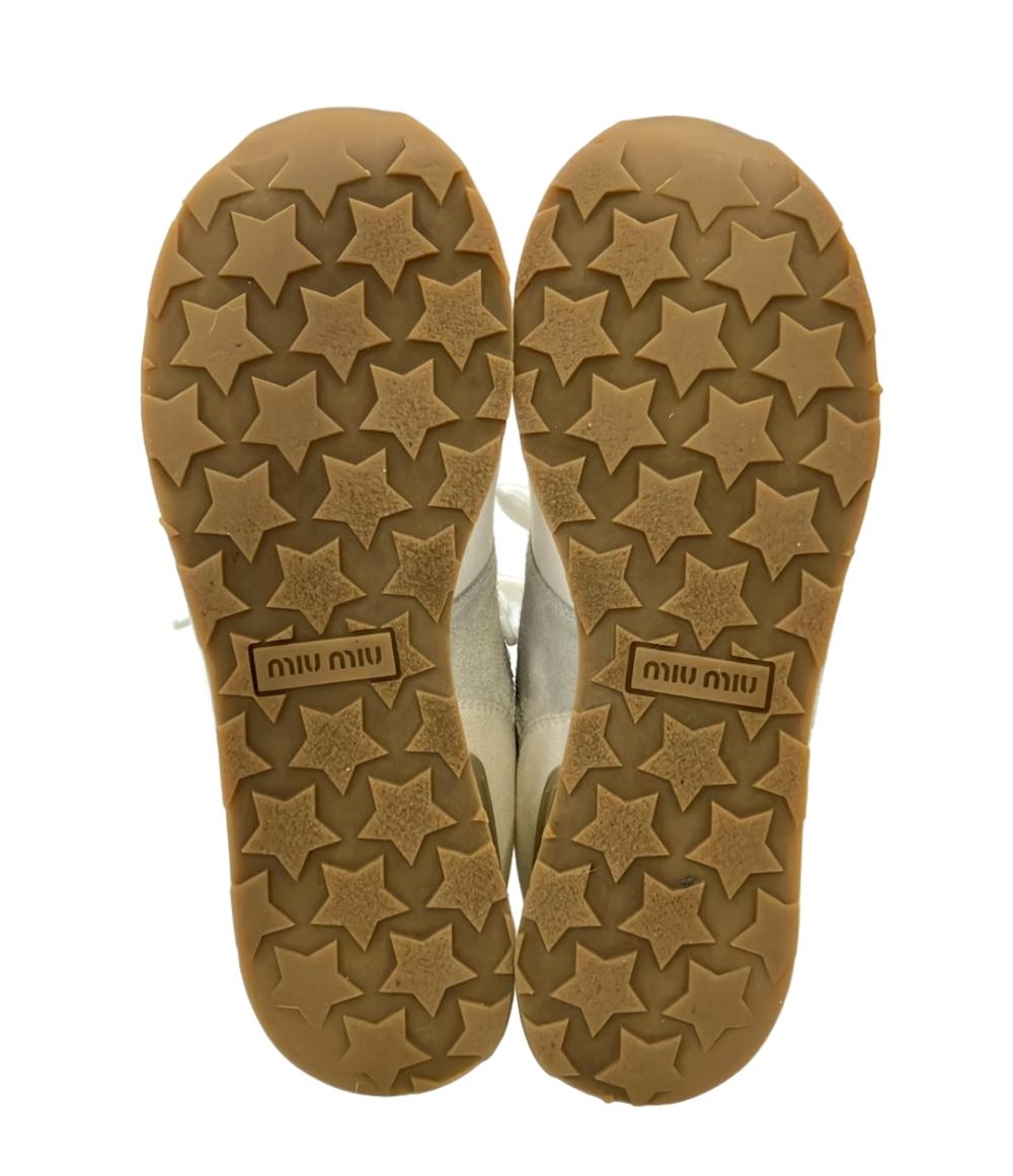 Miu Miu ローカットスニーカー 5E042E レディース SIZE 38.5 ミュウ ミュウ