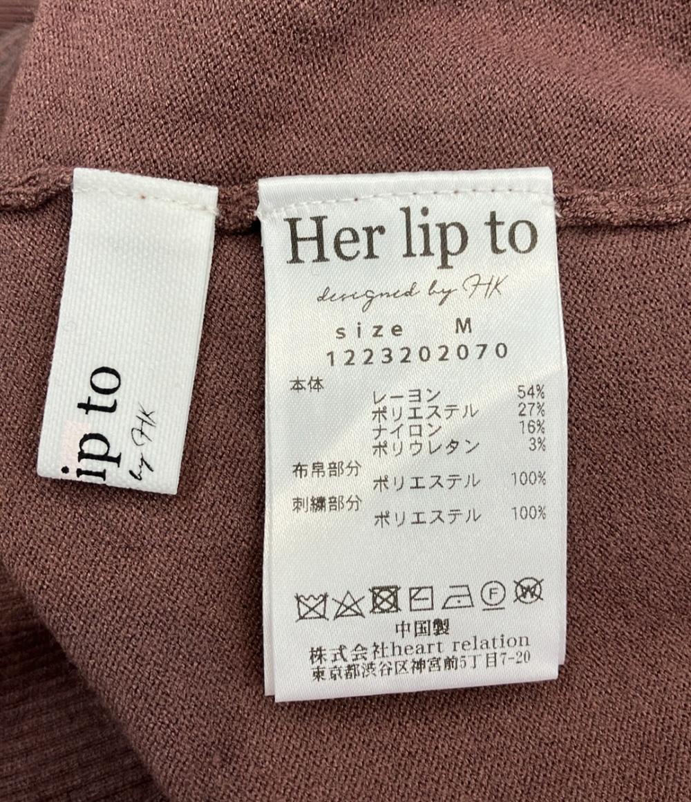 ハーリップトゥ ケーププルオーバーニット レディース SIZE M (M) Her lip to