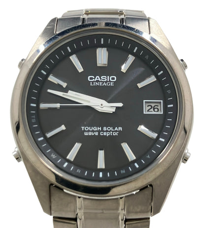 CASIO 腕時計 リニエージ LINEAGE ソーラー ブラック LIW-130T メンズ カシオ