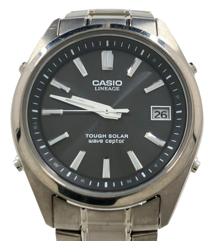 CASIO 腕時計 リニエージ LINEAGE ソーラー ブラック LIW-130T メンズ カシオ