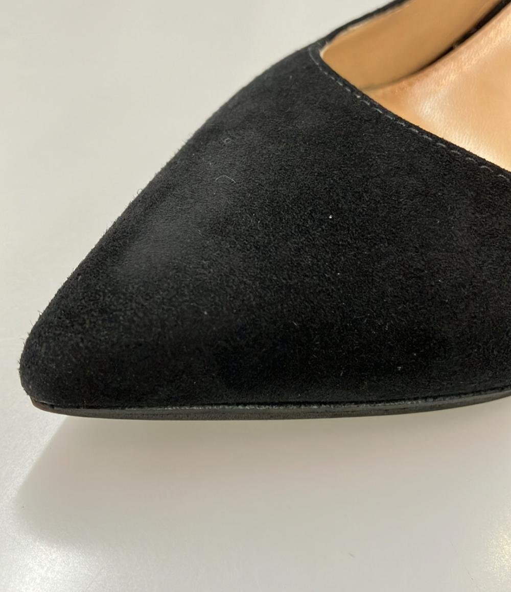 72,360円　セルジオロッシ スエードパンプス 36.5 黒　箱付き Sergio Rossi パンプス レディース SIZE 36.5 (M) セルジオロッシ