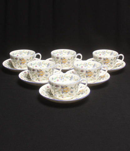 美品 ミントン カップ＆ソーサー 6客セット ハドンホール ブルー  