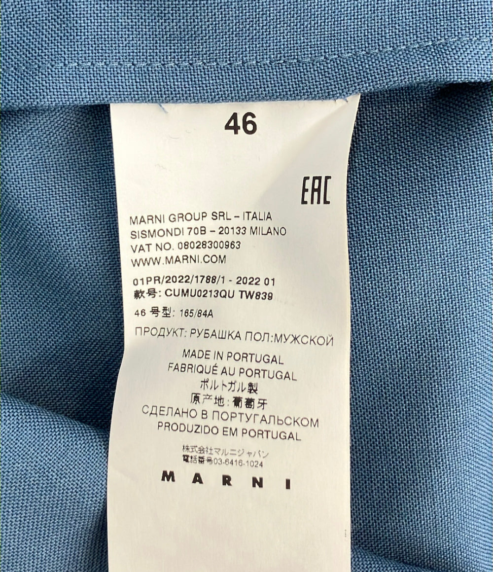 MARNI ウール バイカラーボーロングシャツ CUMU0213QU メンズ SIZE 46 (M) マルニ