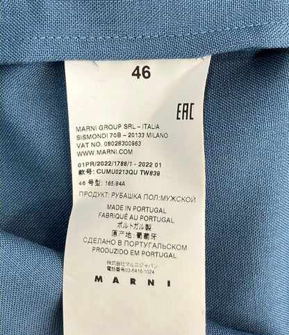 MARNI ウール バイカラーボーロングシャツ CUMU0213QU メンズ SIZE 46 (M) マルニ