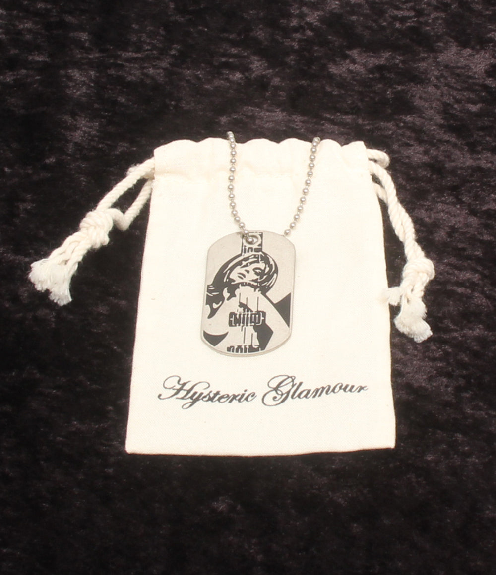 HYSTERIC GLAMOUR ネックレス ドッグタグ ボールチェーン ユニセックス ヒステリックグラマー